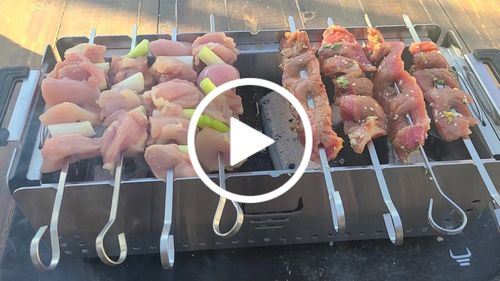 Customer video review of YAK Hibachi Charcoal Grill