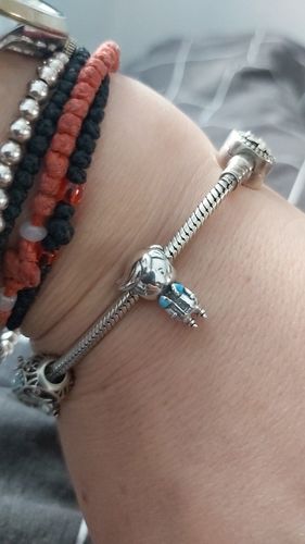 Customer photo review of 925 Sterling Silver Little Boy Charm