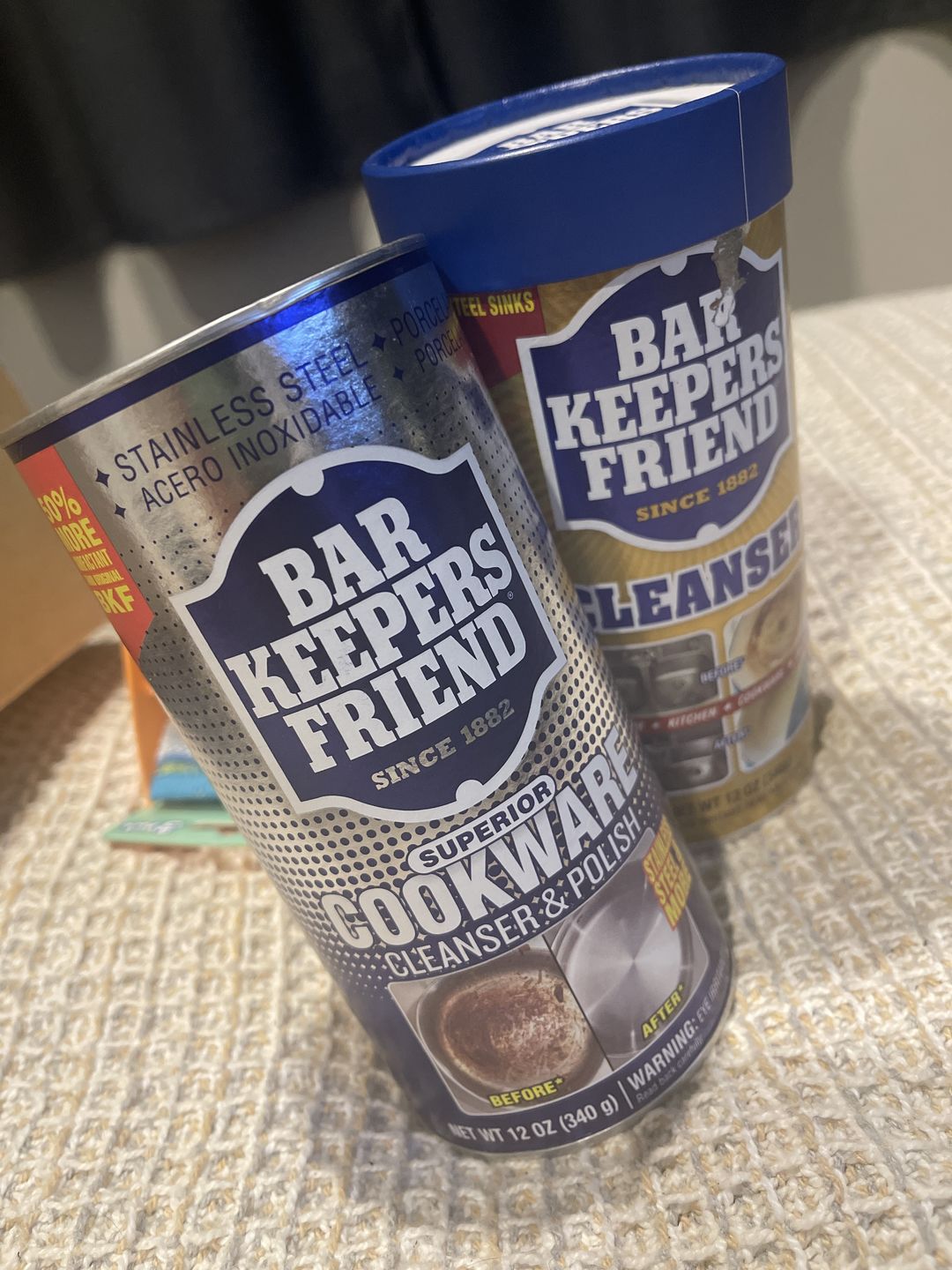 Customer photo review of Bar Keepers Friend Cookware Cleanser and Polish 340g