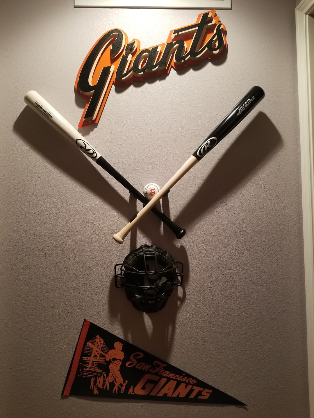 Customer photo review of San Francisco Giants Script 3D Vintage Metal Wall Art