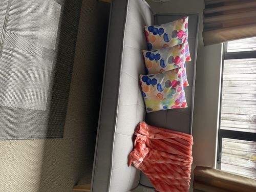 Customer photo review of Shanklin Sofa Bed (Khaki Light)