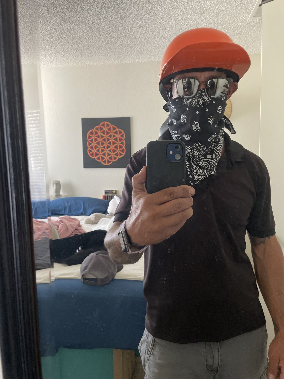 Customer photo review of Premium Baseball Cap Motorcycle Helmet