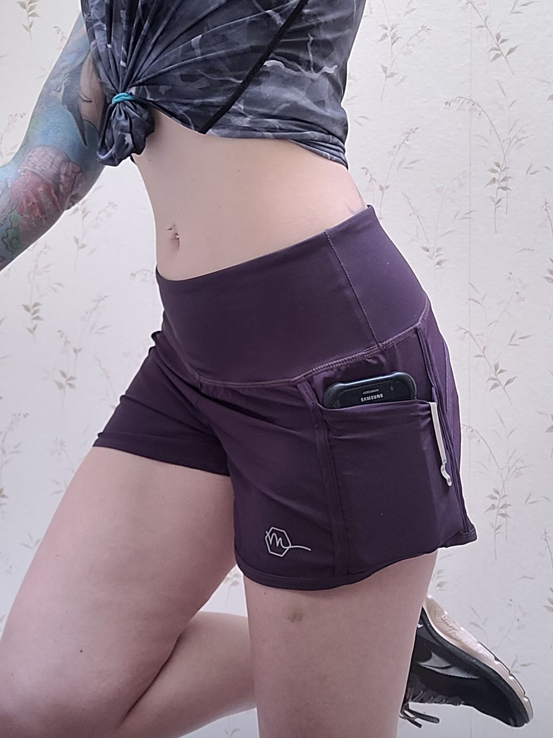 Customer photo review of Elite Shorts - 3.5'' - Plum