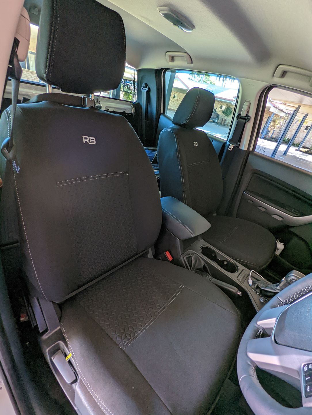 Customer photo review of Ford Ranger PX III Premium Neoprene 2x Front Seat Covers (Made to Order)