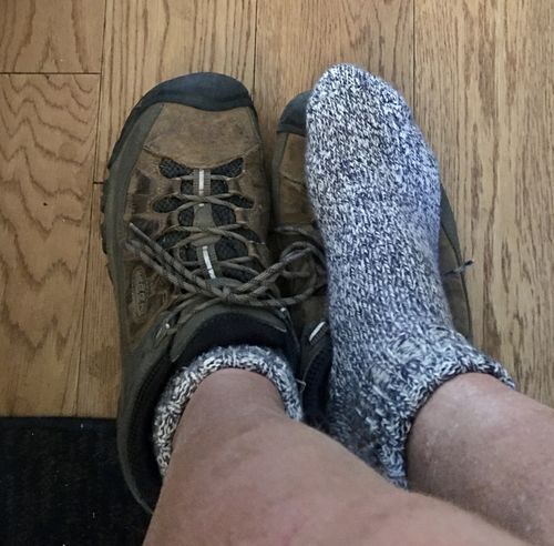 Customer photo review of Ballston Quarter 74% Merino Wool Ragg Socks for Cold Weather - 3 Pairs for Men & Women