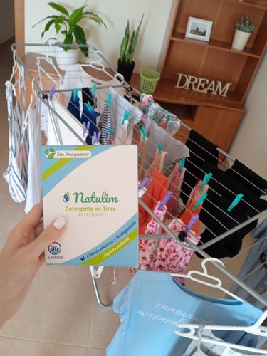 Customer photo review of Eco-Tiras de Detergente 40 lavados Natulim