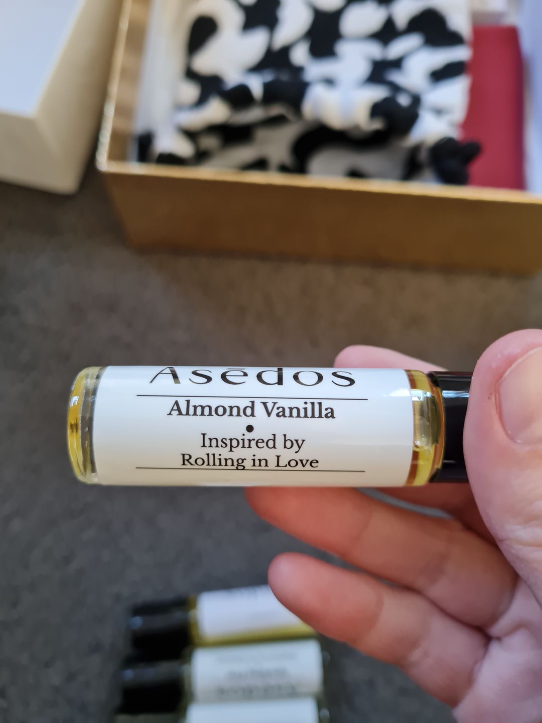 Customer photo review of ALMOND VANILLA PERFUME OIL