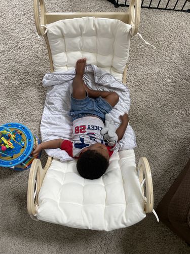 Customer photo review of Jumbo Waldorf Rocker - Natural