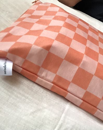 Customer photo review of Funda MyBigBag Cuadros Naranja