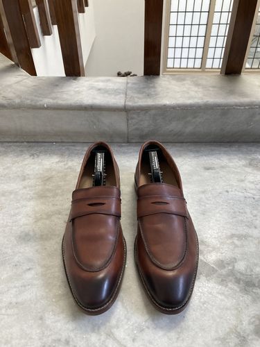 Customer photo review of Cognac Penny Loafers - Ultra-Flex