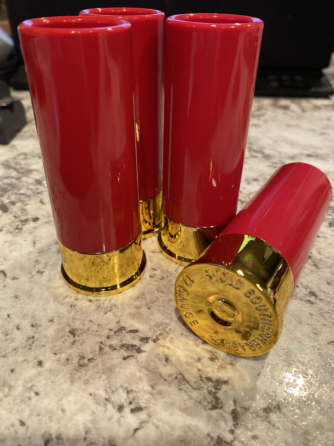 Customer photo review of 12 Gauge Shot Glasses Set of 4