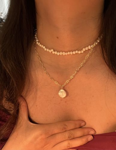 Customer photo review of FRESHWATER PEARL NECKLACE