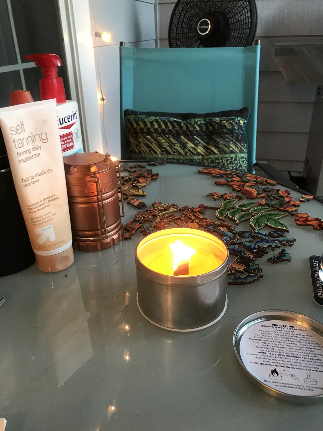 Customer photo review of The Outdoor Candle - Citronella