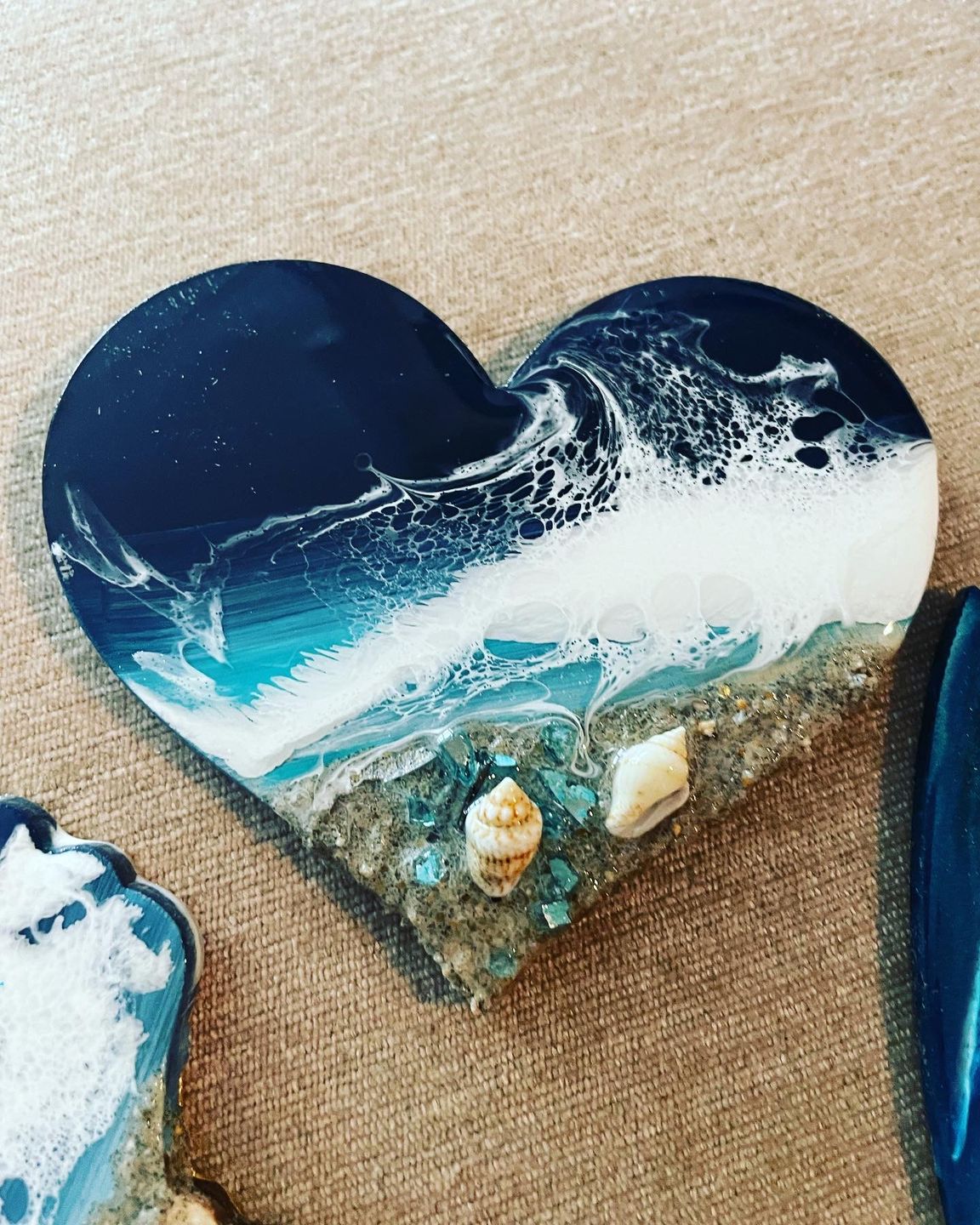 Customer photo review of Unfinished Wooden Round Classic Heart Shape up to 24" DIY Valentines Day Wedding Shower