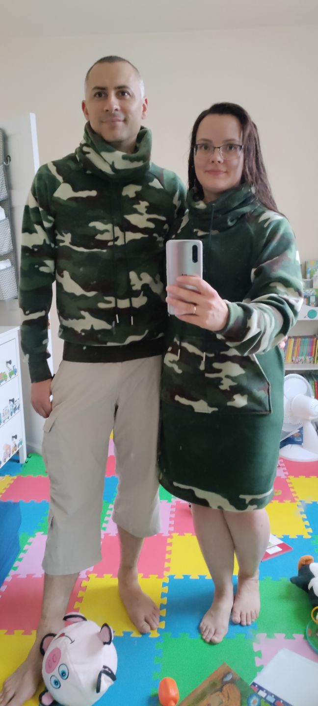 Customer photo review of Camo Anti Pill Polar Fleece Fabric