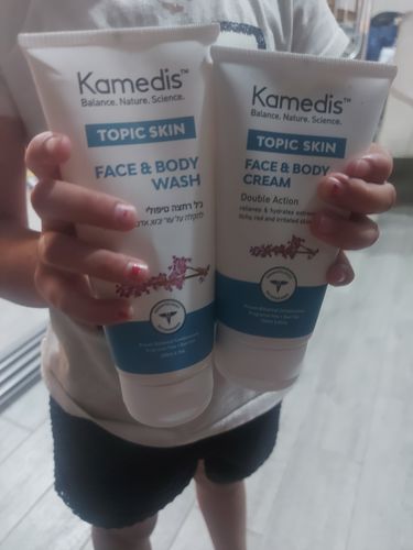 Customer photo review of ג'ל רחצה טיפולי לעור יבש עד יבש במיוחד  | TOPIC FACE & BODY WASH