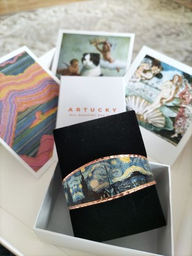 Customer photo review of Van Gogh Starry Night Tablosu Bilezik