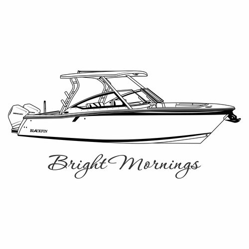 Customer photo review of Custom Digital Boat Artwork