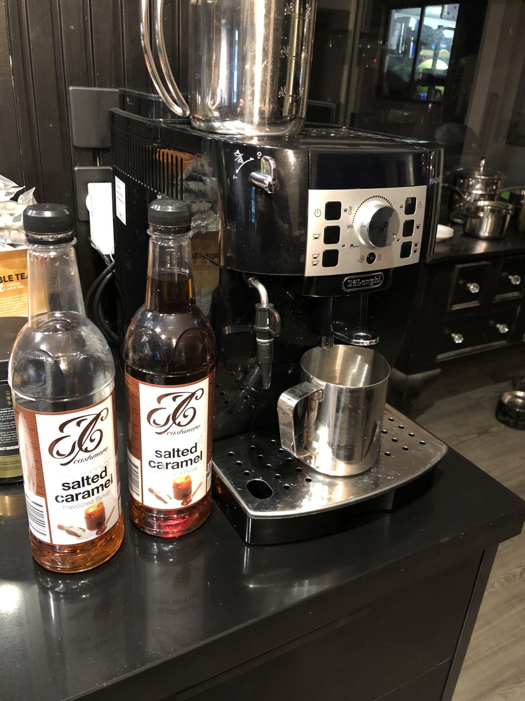 Customer photo review of Salted Caramel Coffee Syrup