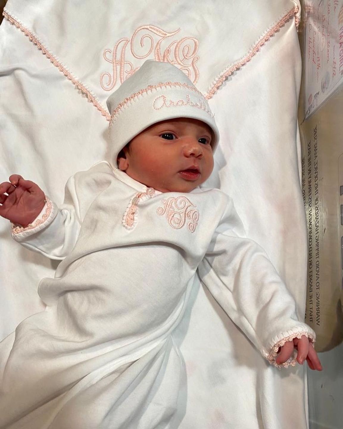Customer photo review of Jersey Receiving Blanket