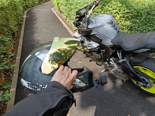 Customer photo review of Scorpion EXO-1400 Camera Mount