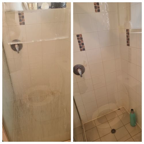 Customer photo review of GLASSGUARD™ Glass Restoration Stain Remover