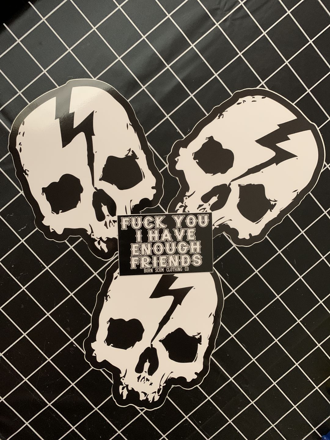 Customer photo review of ENOUGH FRIENDS STICKER