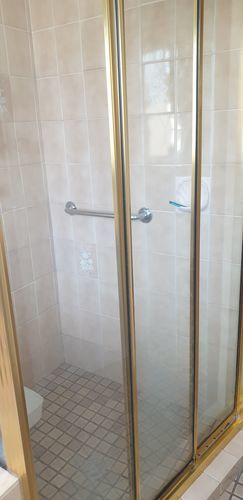 Customer photo review of GLASSGUARD™ Glass Restoration Stain Remover