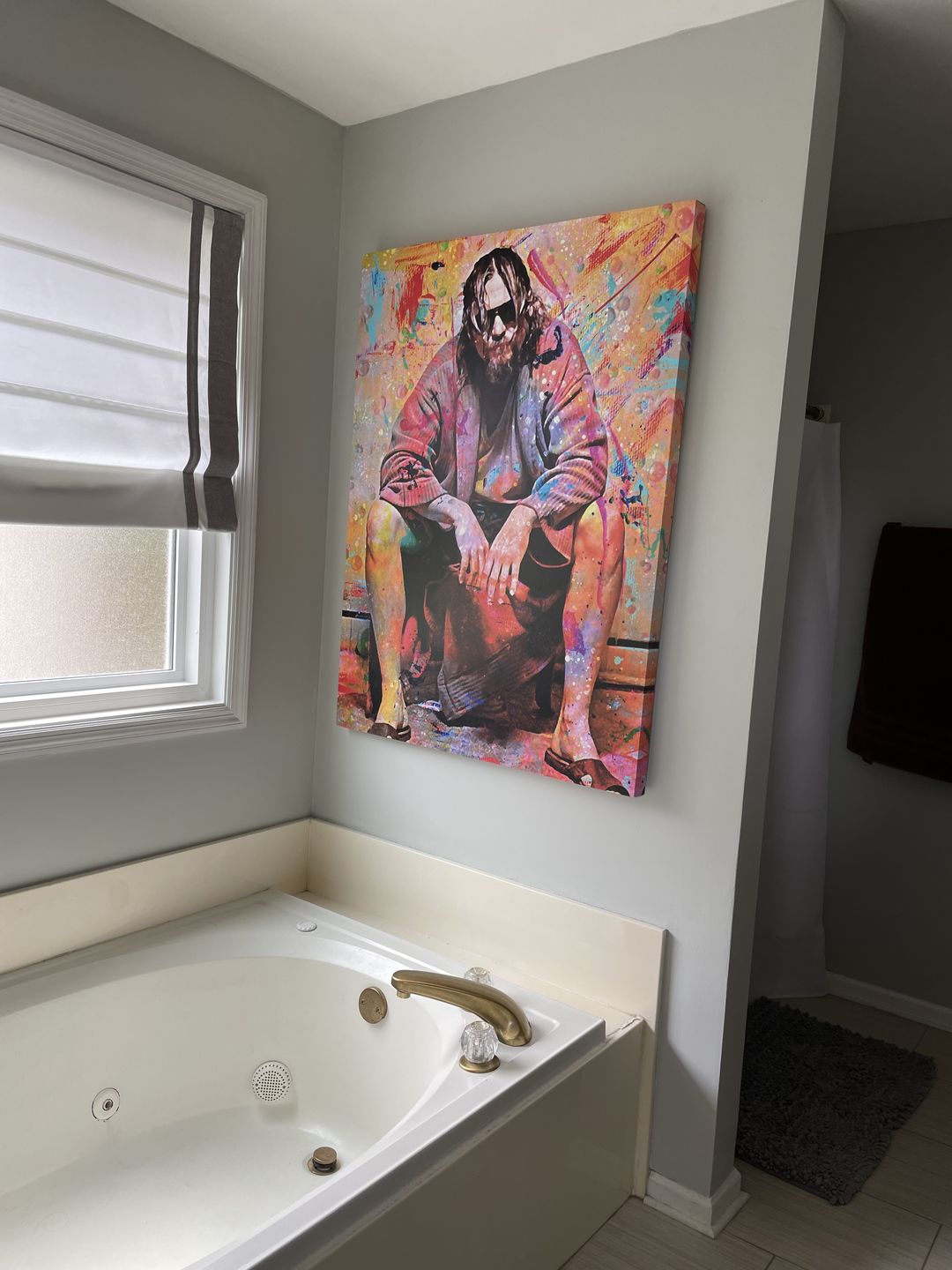Customer photo review of Lebowski Toilet Colors Wall Art