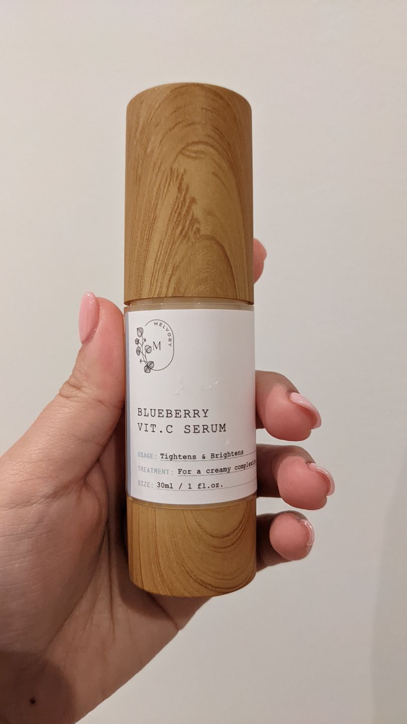 Customer photo review of Blueberry Vitamin C Serum