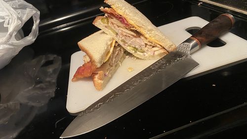 Customer photo review of Lehja™ Hand Forged 8" Chef’s knife