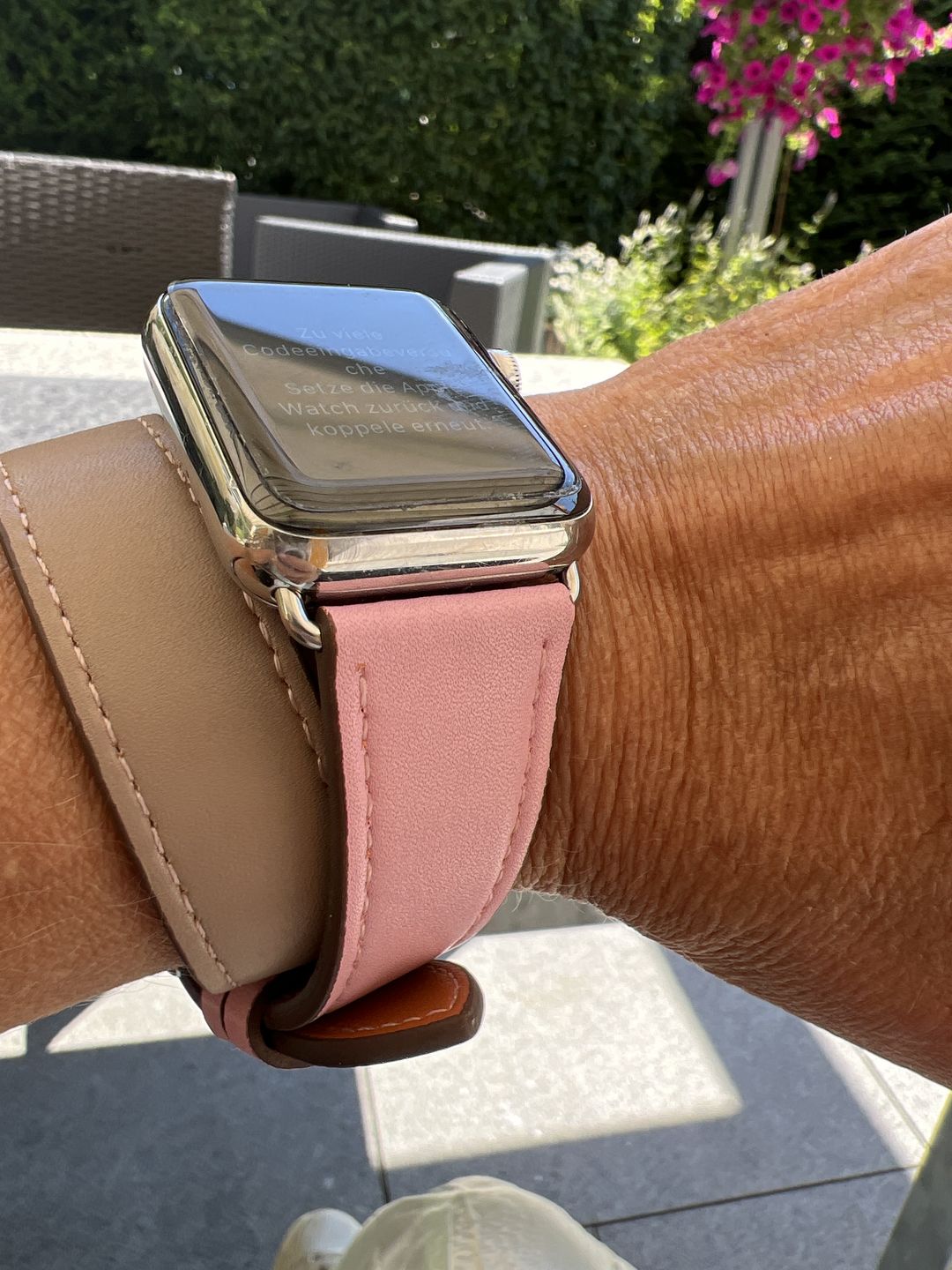 Customer photo review of Double Tour Paris Vegan Leather Band (5 Designs)