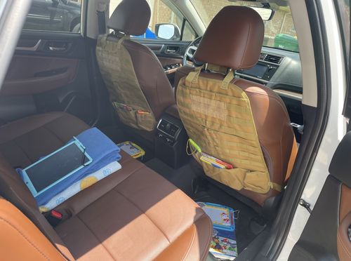 Customer photo review of Tactical Molle Seat Organizer