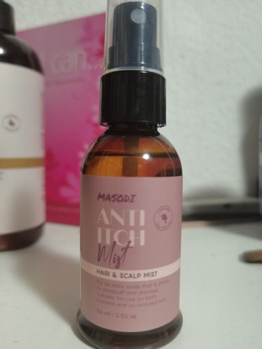 Customer photo review of Anti-Itch Hair & Scalp Mist (50ml)