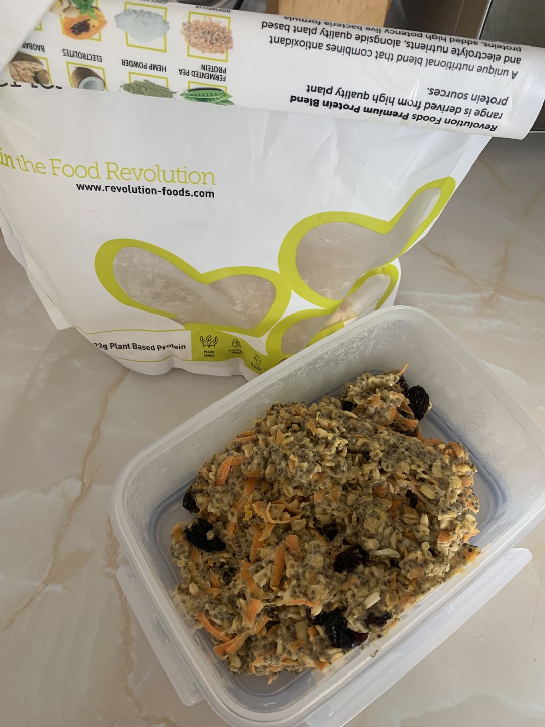 Customer photo review of Premium Blend Protein Powder