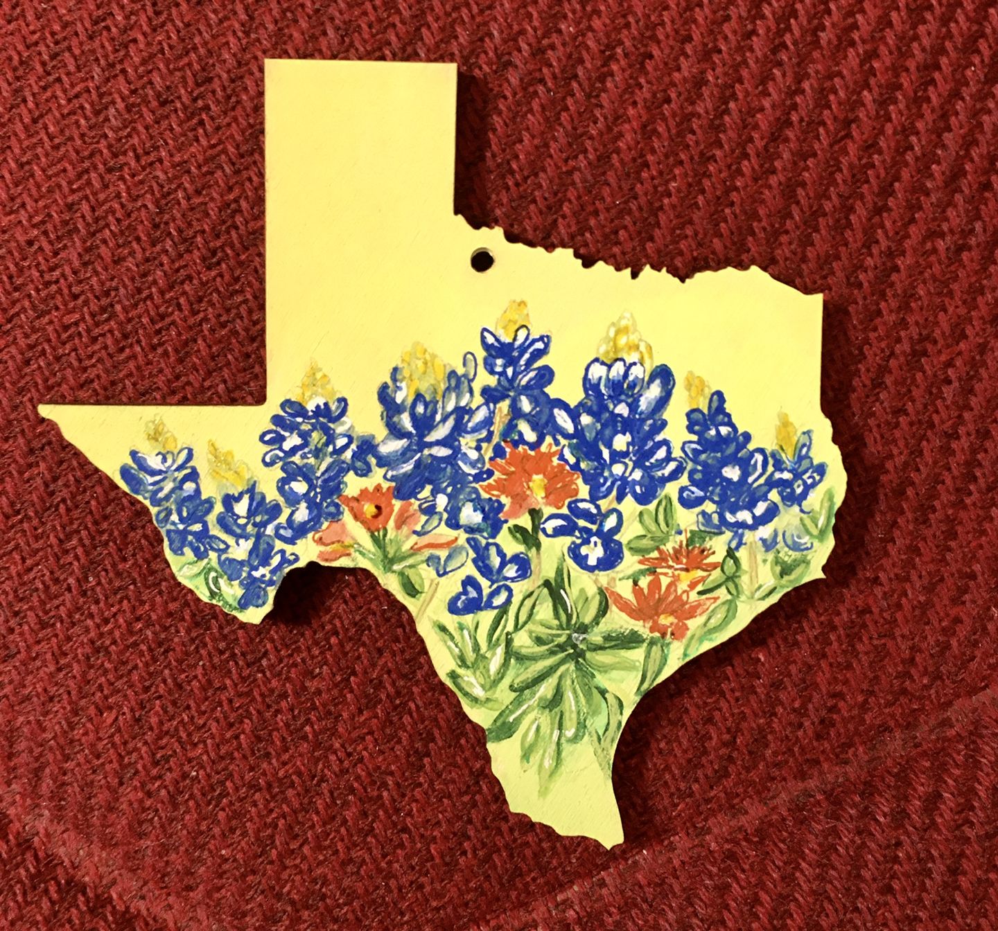 Customer photo review of Unfinished Wooden Texas Shape - State - Craft - up to 24" DIY