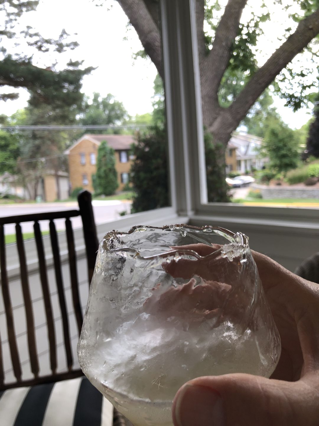 Customer photo review of Suisei - Handmade Japanese EDO Kiriko Whiskey Glass