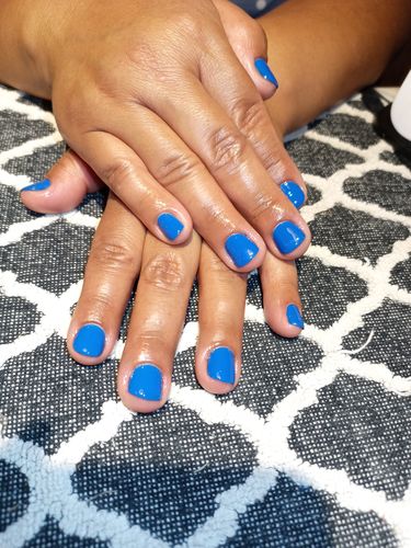 Customer photo review of Gel Azul Rey 15 ml Fantasy Nails