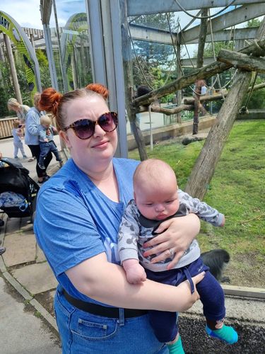 Customer photo review of Mama & Mama's Boy Script Matching T-Shirts