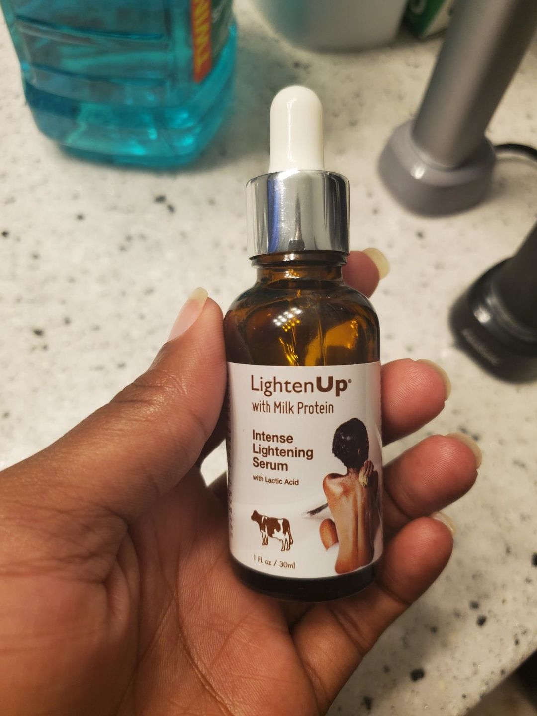 Customer photo review of Omic Lightenup Lactic Acid Active Intense Brightening Serum - 30ml