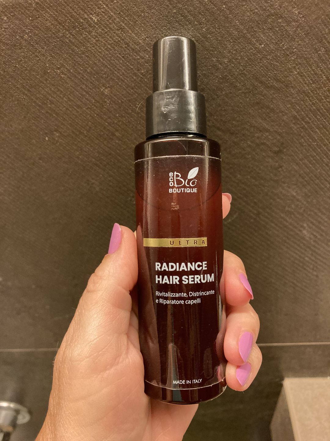 Customer photo review of Radiance Hair Serum