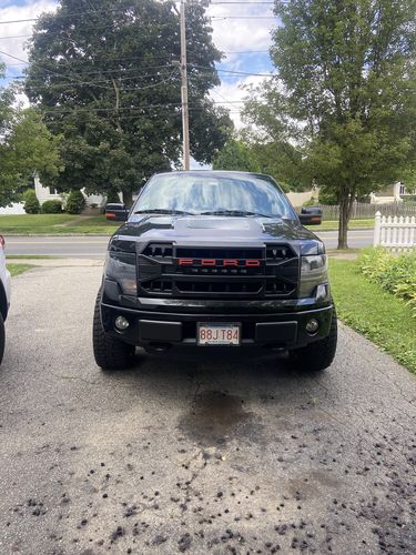 Customer photo review of Armor Grille w/Off-Road Lights, Replaceable Letters- Matte Black for 2009-2014 Ford F150