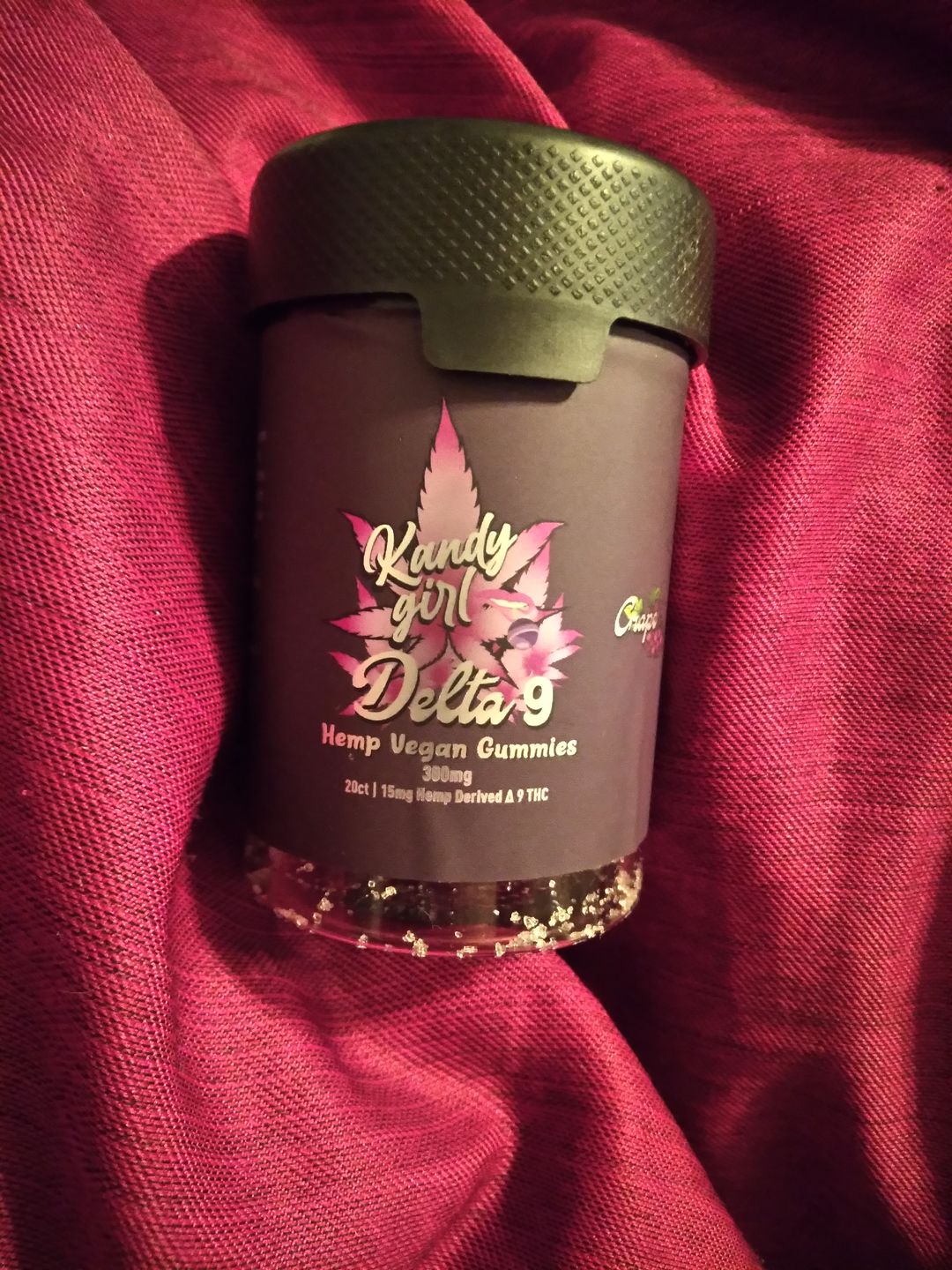 Customer photo review of Delta 9 THC Gummies Vegan Grape 300MG