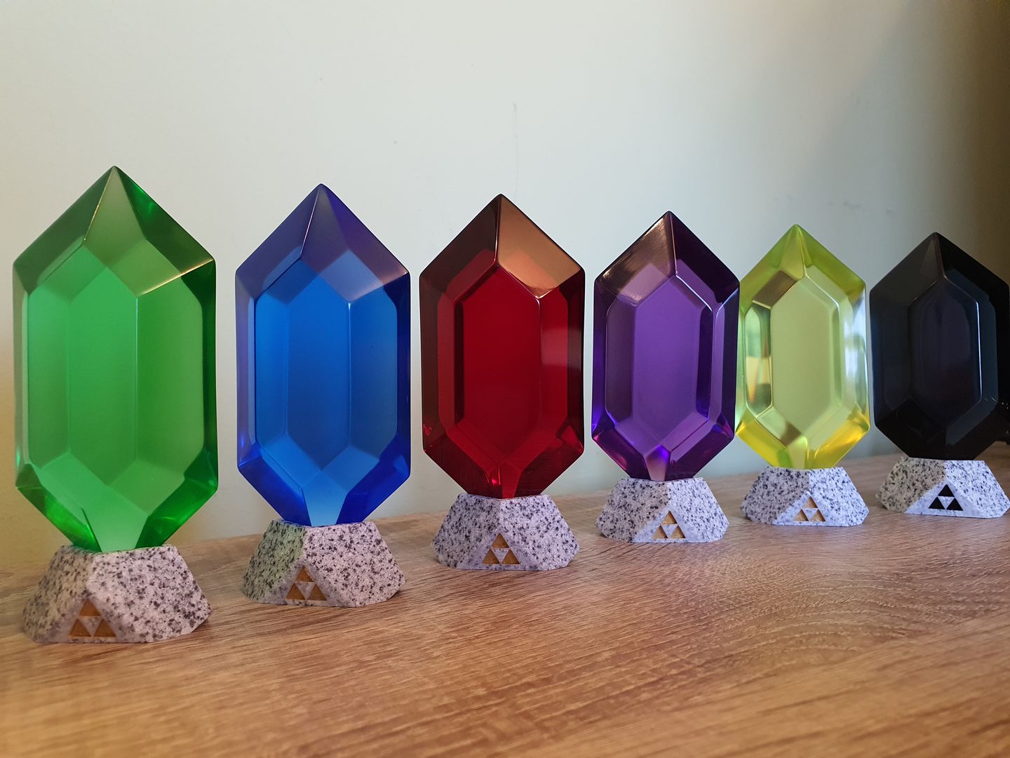 Customer photo review of Rubis Zelda : Ocarina of Time (Vert, Bleu, Rouge, Violet et Noir)