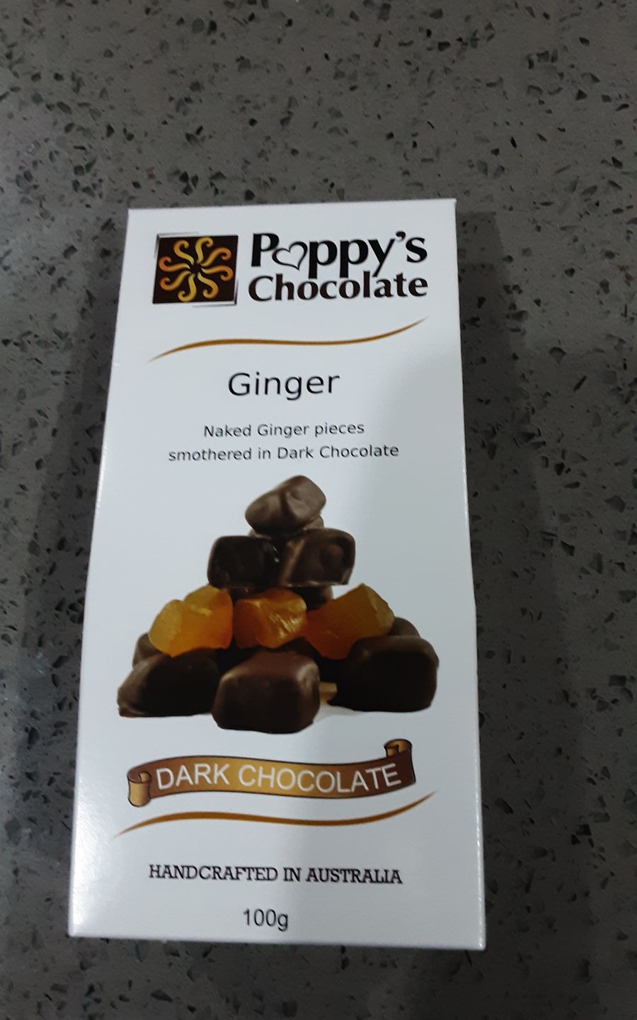 Customer photo review of Dark Chocolate Coated Ginger 100g