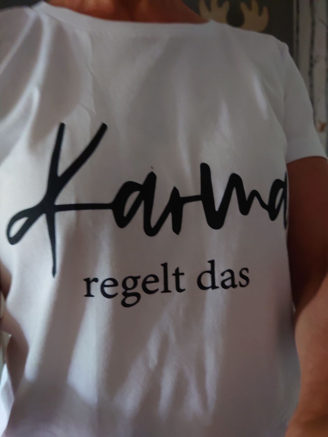 Customer photo review of Karma regelt das 100% Bio T-Shirt