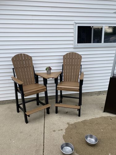 Customer photo review of DuraWeather Poly® Lakeside Counter Height Tete-a-tete