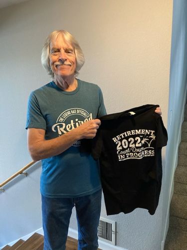 Customer photo review of The Legend Has Officially Retired 2022 T-Shirt