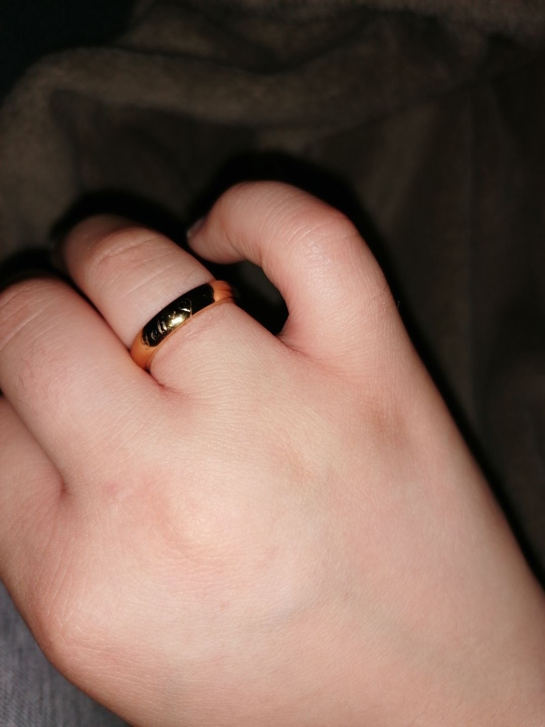 Customer photo review of Lena Ring | 18K vergoldet