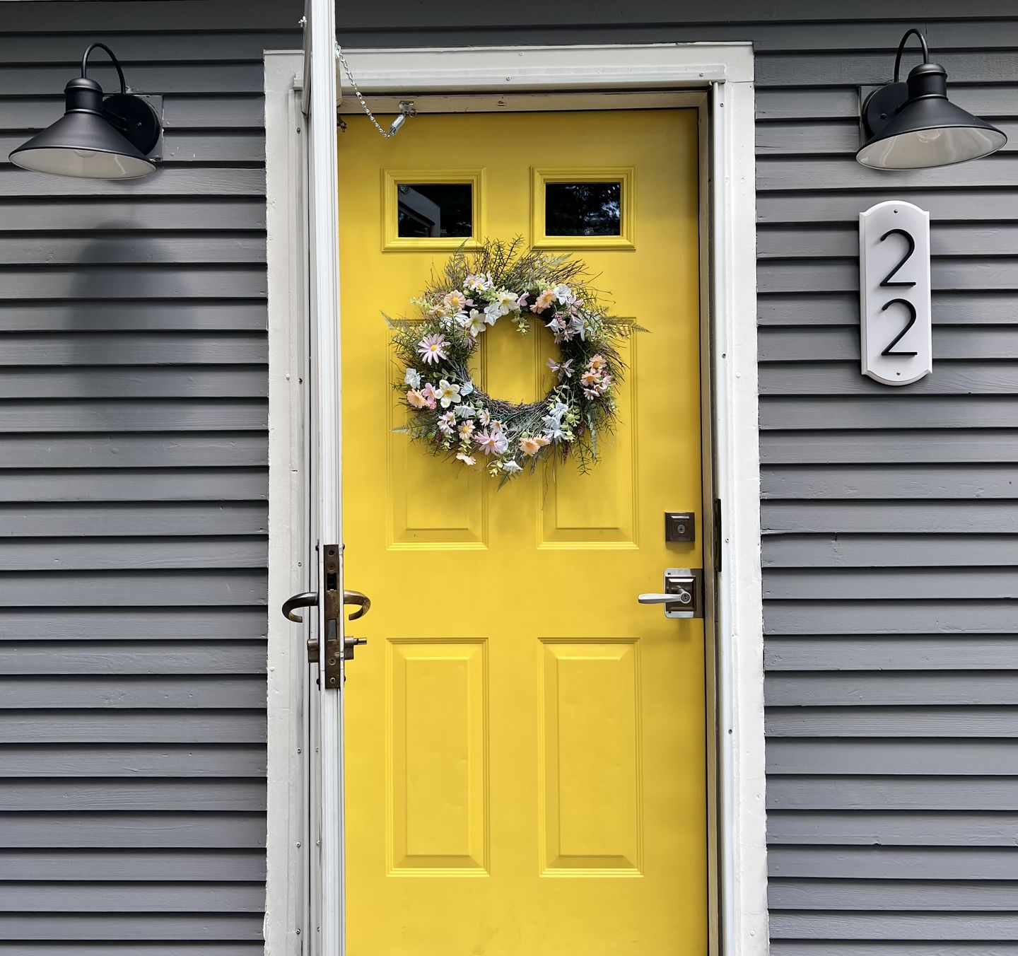 Customer photo review of Clear 1 Lite Glass and Frame Kit (6" x 8" Glass Size)